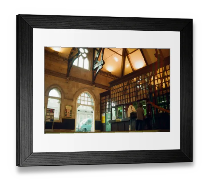 Framed Print : Middlesbrough Railway Station. 13th October 1994. Ticket Counter Framed Print : Middlesbrough Railway Station. 13th October 1994. Ticket Counter