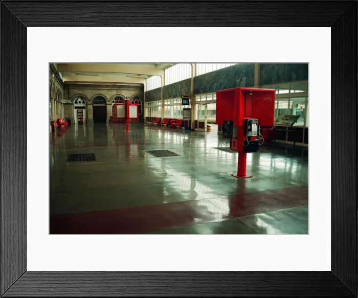 Framed Print : Middlesbrough Railway Station. 13th October 1994. Public Telephone Box Framed Print : Middlesbrough Railway Station. 13th October 1994. Public Telephone Box