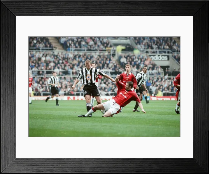 Framed Print : Newcastle United v Manchester United. Final Score 5-0 to Newcastle United Framed Print : Newcastle United v Manchester United. Final Score 5-0 to Newcastle United