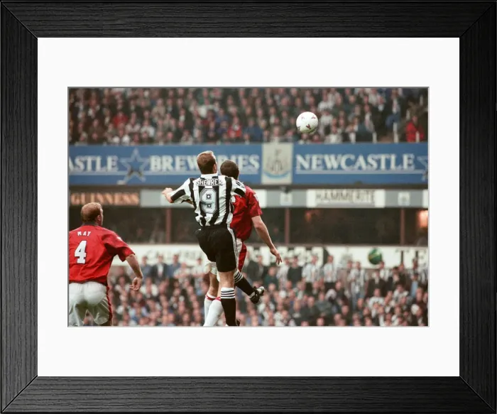 Framed Print : Newcastle United v Manchester United. Final Score 5-0 to Newcastle United Framed Print : Newcastle United v Manchester United. Final Score 5-0 to Newcastle United