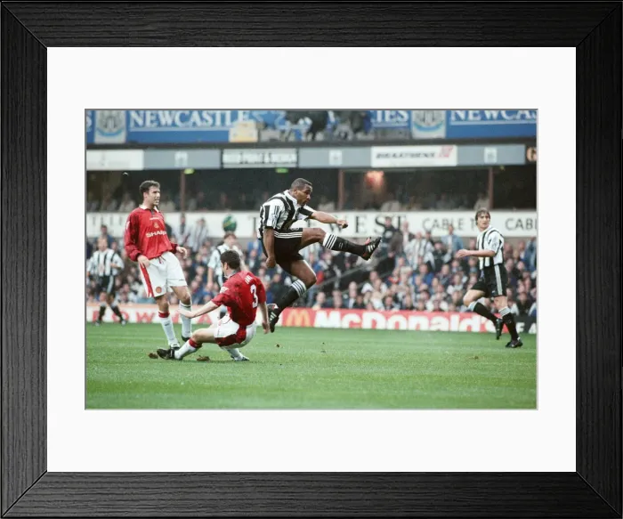 Framed Print : Newcastle United v Manchester United. Final Score 5-0 to Newcastle United Framed Print : Newcastle United v Manchester United. Final Score 5-0 to Newcastle United
