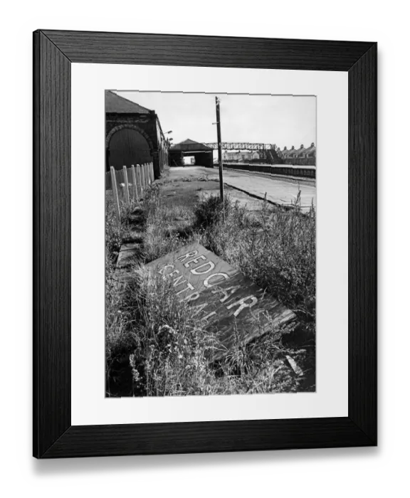 Framed Print : Redcar Central Station, North Yorkshire, 1st October 1974