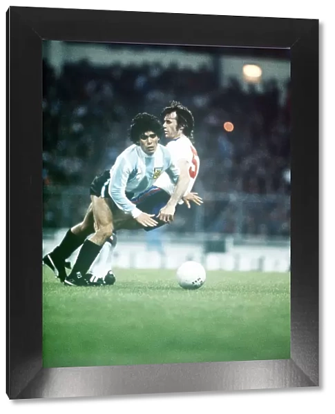 England v Argentina May 1980 Diego Maradona Dave Watson MSI