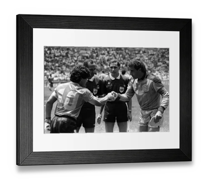 Framed Print : England v Argentina Football World Cup Quarter Final 1986 Diego Maradona