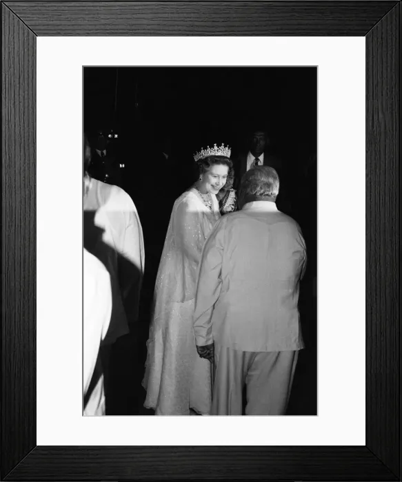 Framed Print : The Queens Royal vist to Sri Lanka 21st-25th October 1981 Framed Print : The Queens Royal vist to Sri Lanka 21st-25th October 1981