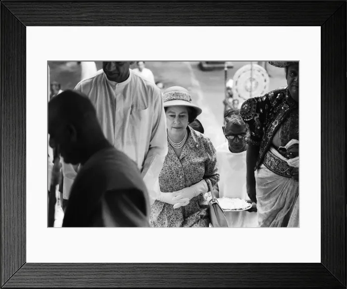 Framed Print : The Queens Royal vist to Sri Lanka 21st-25th October 1981 Framed Print : The Queens Royal vist to Sri Lanka 21st-25th October 1981