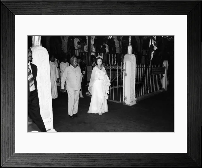 Framed Print : The Queens Royal vist to Sri Lanka 21st-25th October 1981 Framed Print : The Queens Royal vist to Sri Lanka 21st-25th October 1981