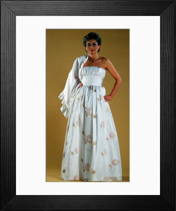 Framed Print : Samantha McInnes modelling clothes March 1983