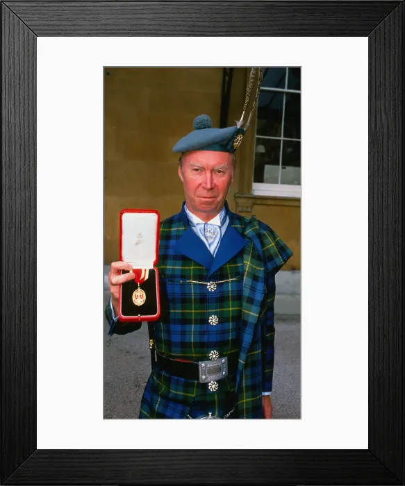 Framed Print : Nicholas Fairbairn politician February 1988 holding meal award Framed Print : Nicholas Fairbairn politician February 1988 holding meal award