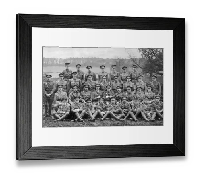 Framed Print : Officers of the 17th Service Battalion of the Kings Liverpool Regiment Framed Print : Officers of the 17th Service Battalion of the Kings Liverpool Regiment