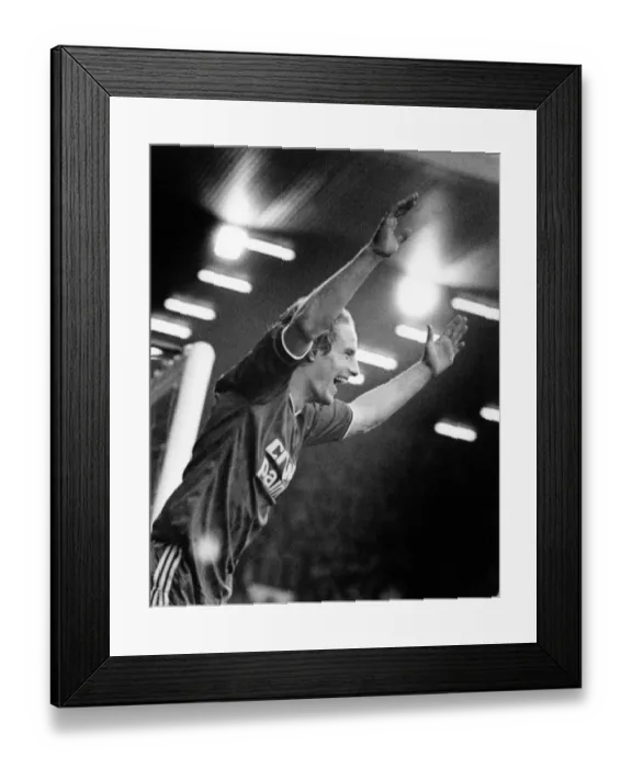 Framed Print : Liverpool 2 v Newcastle United 0 Old First Division League One match at Anfield