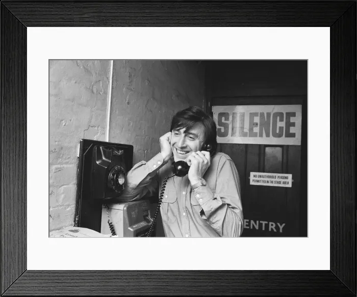 Framed Print : Singer Vince Hill who is performing in Tonights the Night