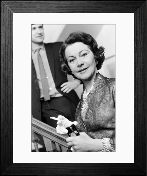 Framed Print : Vivien Leigh, stage and film actress, 3rd February 1965