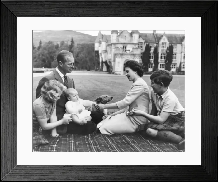 Framed Print : Queen Elizabeth II and her husband Prince Philip, Duke of Edinburgh