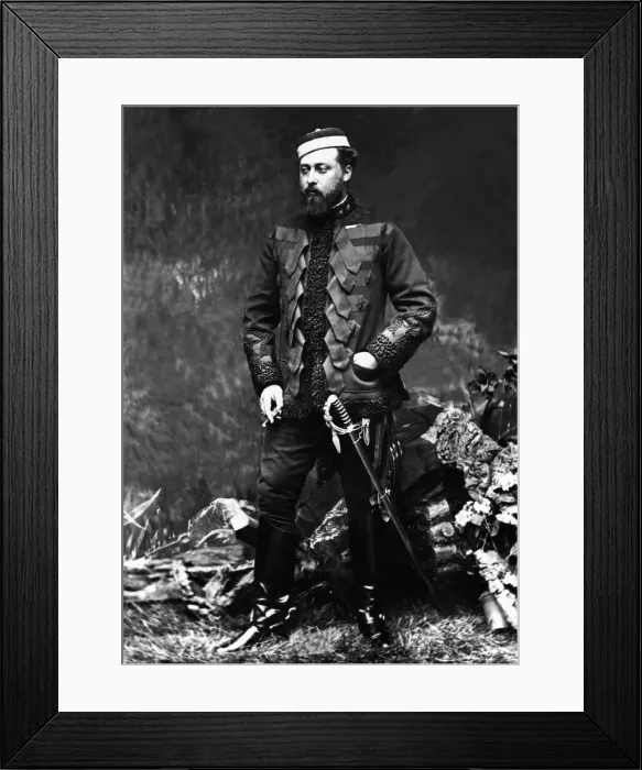 Framed Print : King Edward VII pictured in about 1875 when he was the Prince of Wales Framed Print : King Edward VII pictured in about 1875 when he was the Prince of Wales