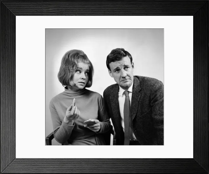 Framed Print : Stars of The Marriage Lines, BBC TV Comedy Series which takes a light hearted look Framed Print : Stars of The Marriage Lines, BBC TV Comedy Series which takes a light hearted look