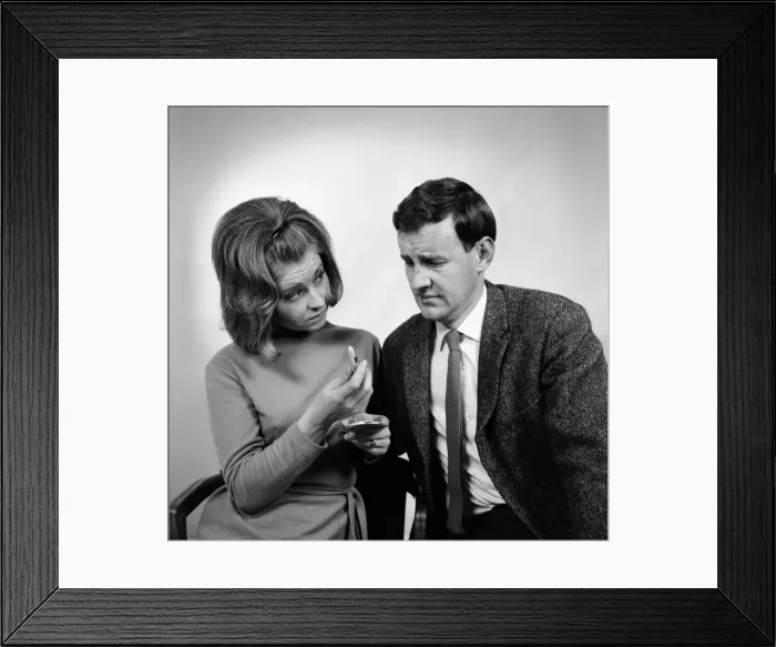 Framed Print : Stars of The Marriage Lines, BBC TV Comedy Series which takes a light hearted look Framed Print : Stars of The Marriage Lines, BBC TV Comedy Series which takes a light hearted look