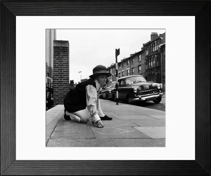 Framed Print : Prunella Scales, actress aged 29 years old, dressed as a naughty schoolgirl Framed Print : Prunella Scales, actress aged 29 years old, dressed as a naughty schoolgirl