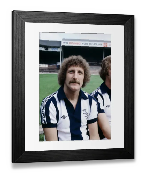 Framed Print : West Bromwich Albion footballer Tony Brown poses for a portrait at a photocall