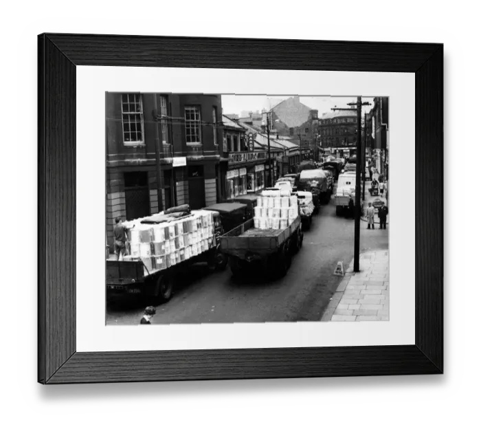 Framed Print : Clayton Street in Newcastle, with shops including Wards clothes shop. 24th May 1961 Framed Print : Clayton Street in Newcastle, with shops including Wards clothes shop. 24th May 1961