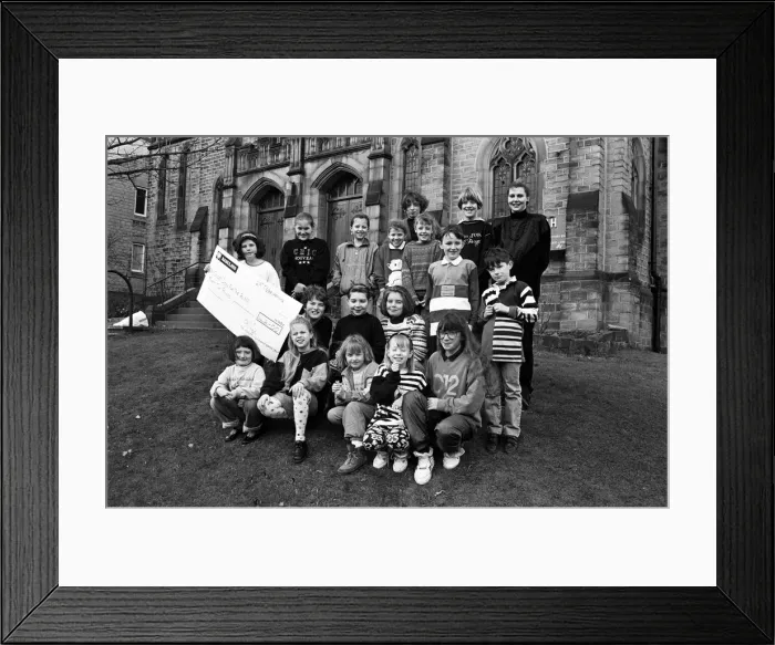 Framed Print : Cheque out... Honley Childrens Drama Group, which meets at the village Trinity Framed Print : Cheque out... Honley Childrens Drama Group, which meets at the village Trinity