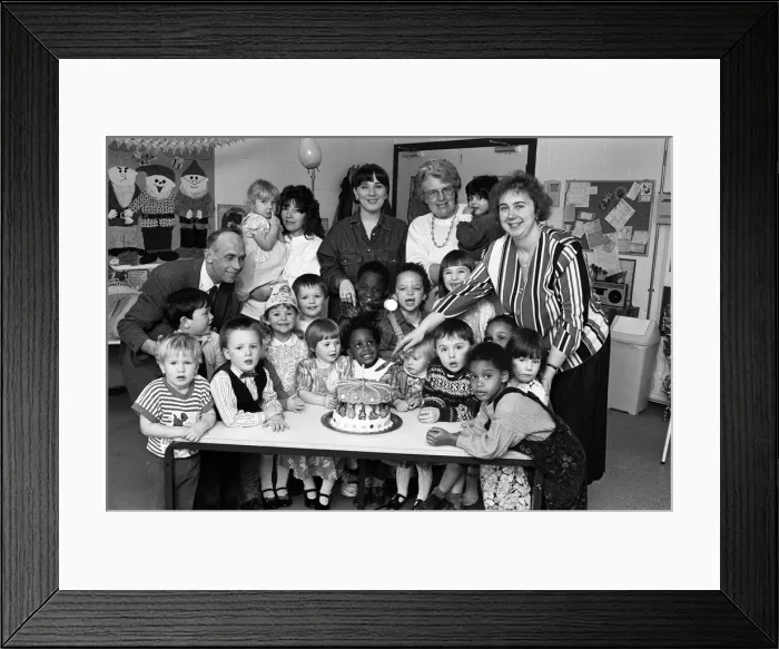 Framed Print : Play days... The Merry Go Round nursery, Ray Street, celebrates it Framed Print : Play days... The Merry Go Round nursery, Ray Street, celebrates it