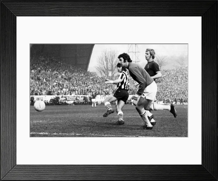 Framed Print : Newcastle 2-0 Burnley, FA Cup semi final match at Hillsborough, Saturday 30th March 1974 Framed Print : Newcastle 2-0 Burnley, FA Cup semi final match at Hillsborough, Saturday 30th March 1974