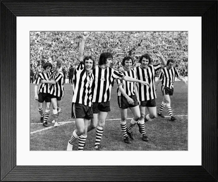 Framed Print : Newcastle 2-0 Burnley, FA Cup semi final match at Hillsborough, Saturday 30th March 1974 Framed Print : Newcastle 2-0 Burnley, FA Cup semi final match at Hillsborough, Saturday 30th March 1974