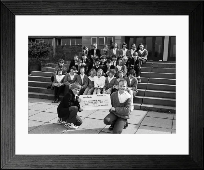 Framed Print : These kind-hearted Colne Valley High School youngsters have given a boost to charity Framed Print : These kind-hearted Colne Valley High School youngsters have given a boost to charity