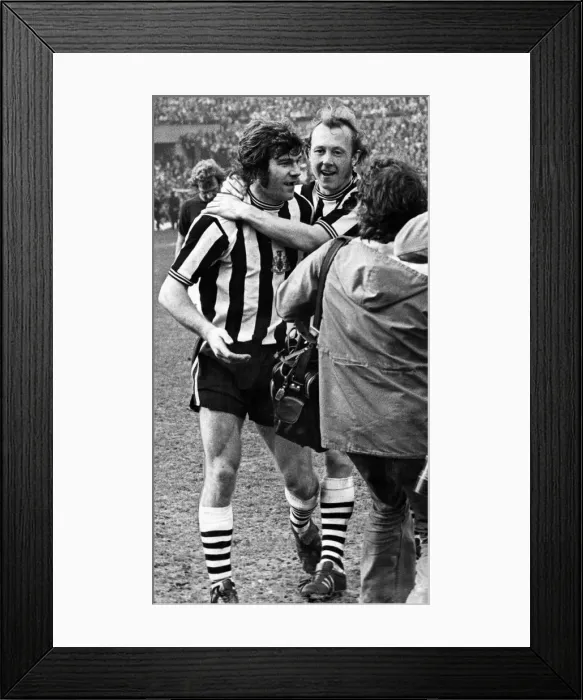 Framed Print : Newcastle 2-0 Burnley, FA Cup semi final match at Hillsborough, Saturday 30th March 1974 Framed Print : Newcastle 2-0 Burnley, FA Cup semi final match at Hillsborough, Saturday 30th March 1974