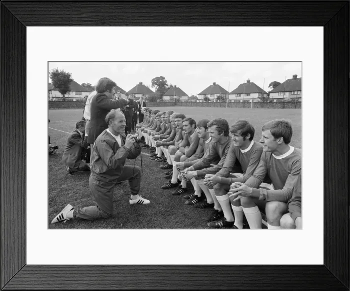 Framed Print : Everton FC Pre Season Photo-Call at their training ground, West Derby, Liverpool