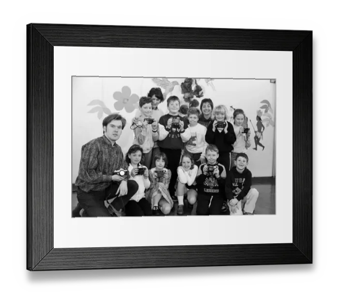Framed Print : Snap happy... professional photographer Peter Day, of Brighouse Framed Print : Snap happy... professional photographer Peter Day, of Brighouse