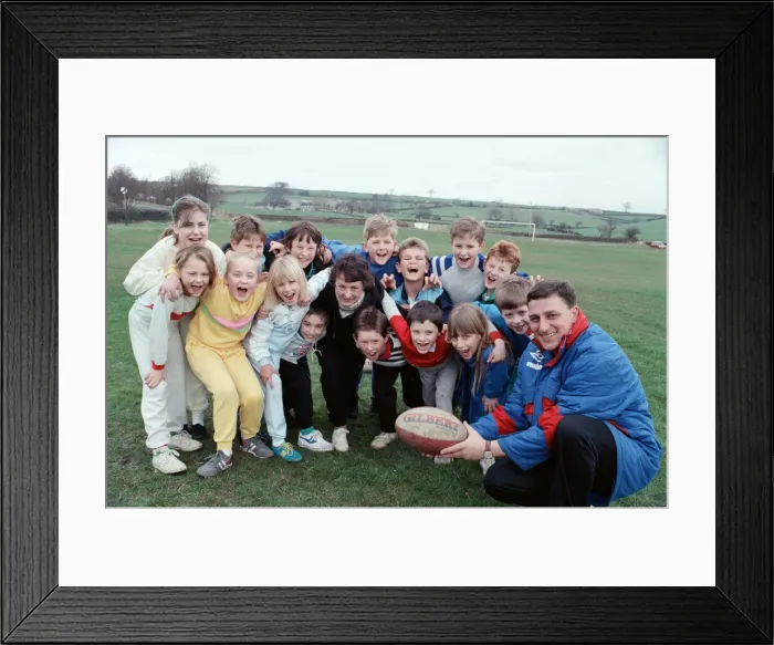 Framed Print : When Kirklees Rugby League Development Officer Stephen Deakin arrived at Thurstonland Framed Print : When Kirklees Rugby League Development Officer Stephen Deakin arrived at Thurstonland