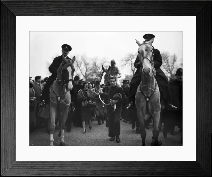 Framed Print : Grand National 1954, won by ROYAL TAN and Bryan Marshall, Aintree, Liverpool Framed Print : Grand National 1954, won by ROYAL TAN and Bryan Marshall, Aintree, Liverpool