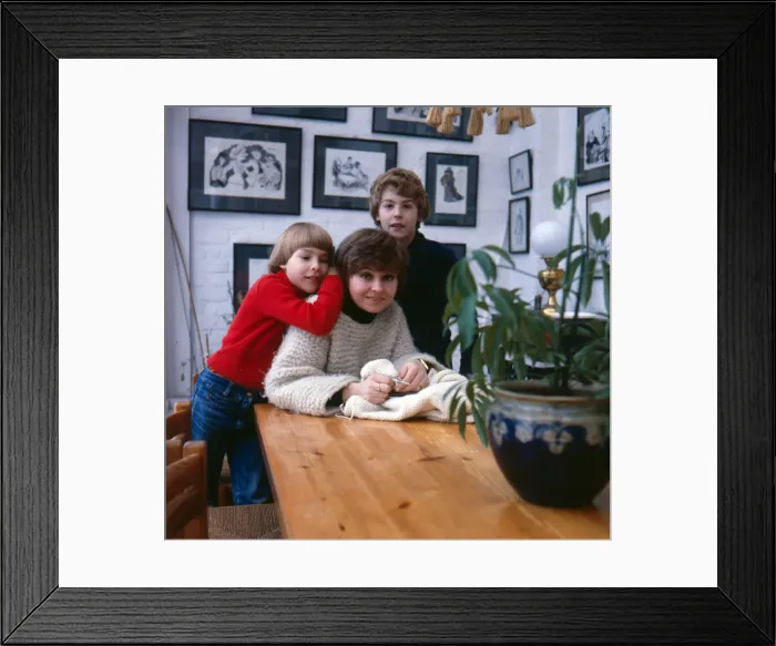 Framed Print : Prunella Scales, Actress, January 1980. Pictured with children, Samuel West & Joe West Framed Print : Prunella Scales, Actress, January 1980. Pictured with children, Samuel West & Joe West