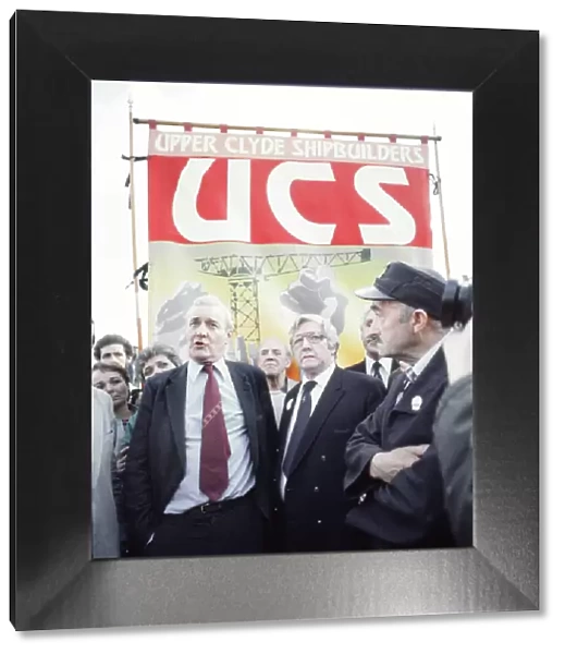 MP for Bristol South East Tony Benn attends an anti Margaret Thatcher demonstration with