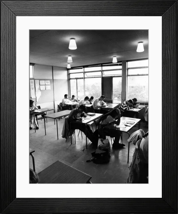 Framed Print : Foxford School, Longford, Coventry, England. 29th September 1987 Framed Print : Foxford School, Longford, Coventry, England. 29th September 1987