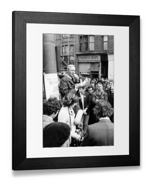 Framed Print : Tony Benn, was a British Labour Party politician who was a Member of Parliament (MP