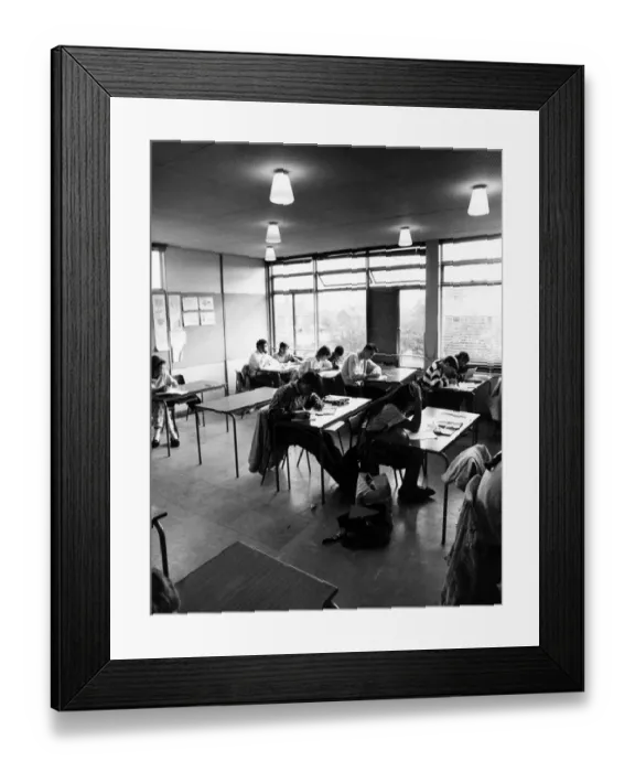 Framed Print : Foxford School, Longford, Coventry, England. 29th September 1987 Framed Print : Foxford School, Longford, Coventry, England. 29th September 1987