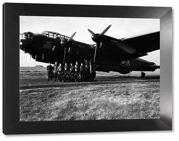 An Avro Lancaster bomber which has been frequently flown as a Master bomber pictured