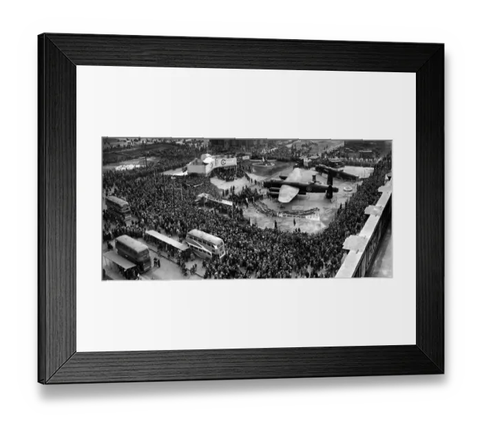Framed Print : Wings for Victory display in Central Manchester during the Second World War Framed Print : Wings for Victory display in Central Manchester during the Second World War