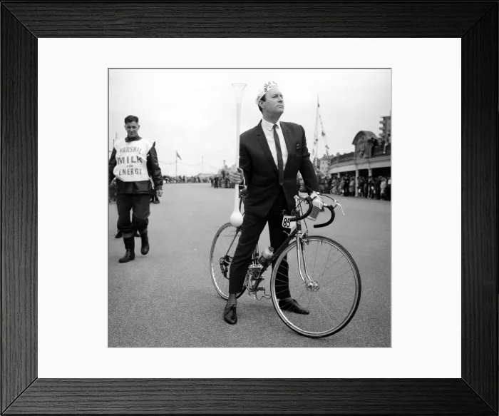 Framed Print : Tour of Britain cycle race, Blackpool, Lancashire. 7th June 1964