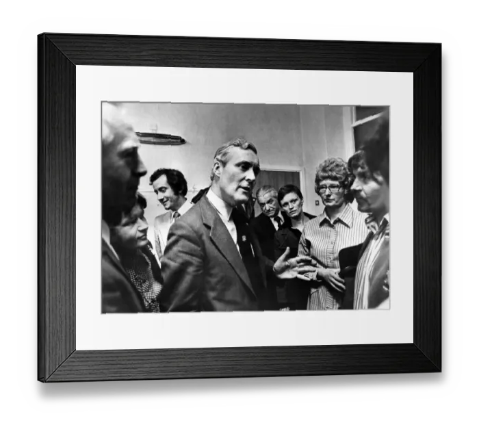 Framed Print : Tony Benn, was a British Labour Party politician who was a Member of Parliament (MP
