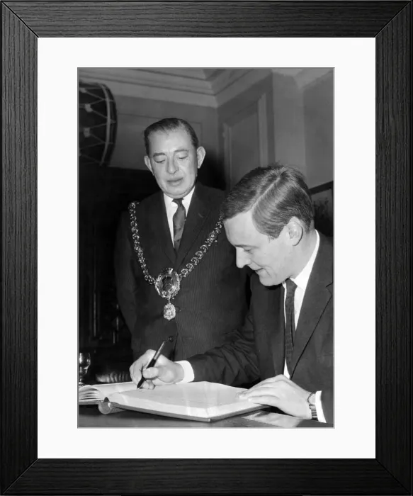 Framed Print : Tony Benn, was a British Labour Party politician who was a Member of Parliament (MP