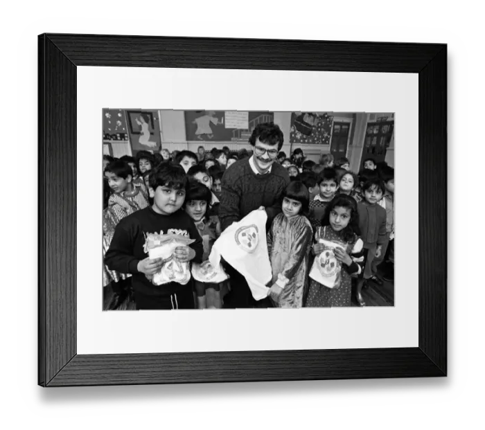 Framed Print : Shirts for smart children... Kirklees litter prevention officer Mr David Smith presents Framed Print : Shirts for smart children... Kirklees litter prevention officer Mr David Smith presents