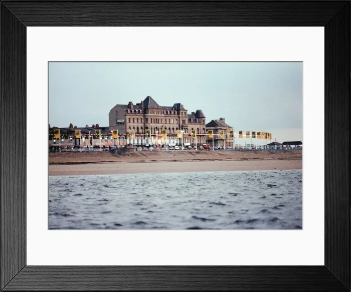 Framed Print : Redcar Esplanade, 17th August 1994. To mark the official opening of Phase 2 of Framed Print : Redcar Esplanade, 17th August 1994. To mark the official opening of Phase 2 of