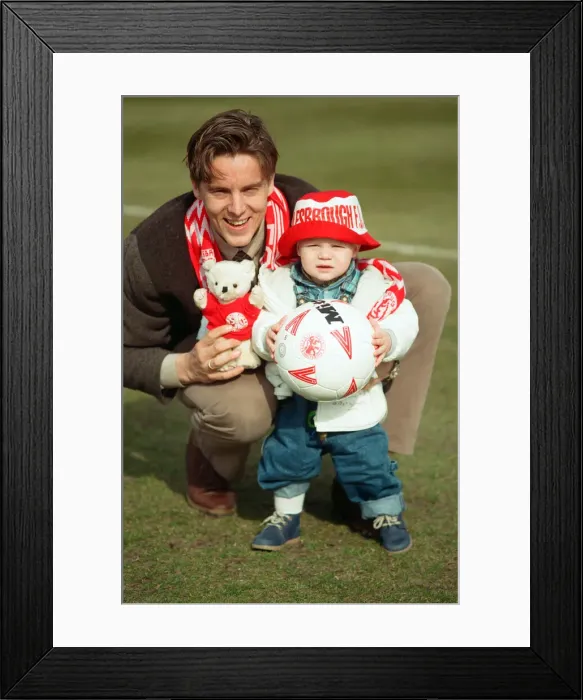 Framed Print : The press conference for new Middlesbrough signing striker Jan Aage Fjortoft