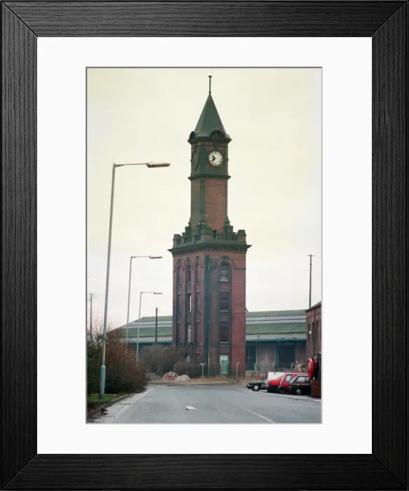 Framed Print : Dock Clock Tower, Middlesbrough, 22nd December 1993 Framed Print : Dock Clock Tower, Middlesbrough, 22nd December 1993