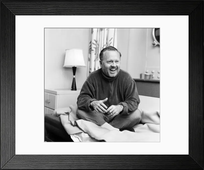 Framed Print : Film and TV star Mickey Rooney in his cabin of the U. S.s United States at Le Havre Framed Print : Film and TV star Mickey Rooney in his cabin of the U. S.s United States at Le Havre