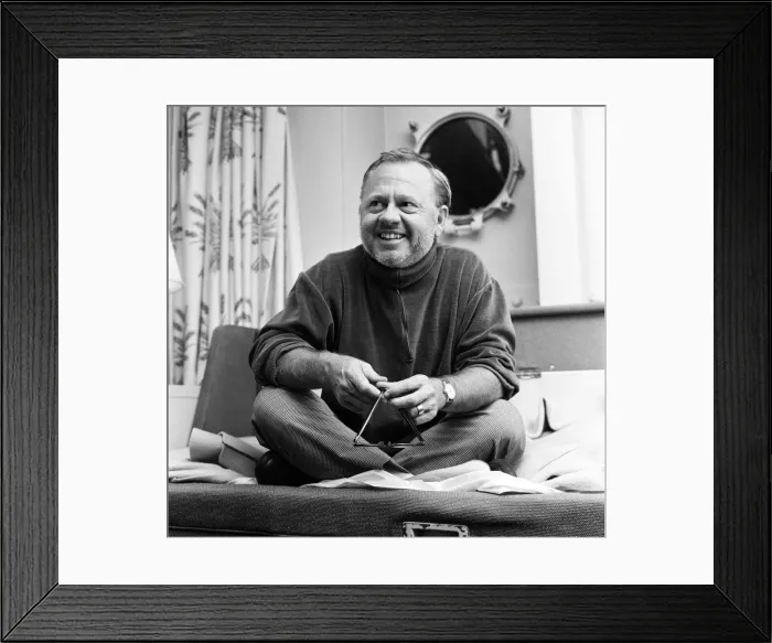 Framed Print : Film and TV star Mickey Rooney in his cabin of the U. S.s United States at Le Havre Framed Print : Film and TV star Mickey Rooney in his cabin of the U. S.s United States at Le Havre